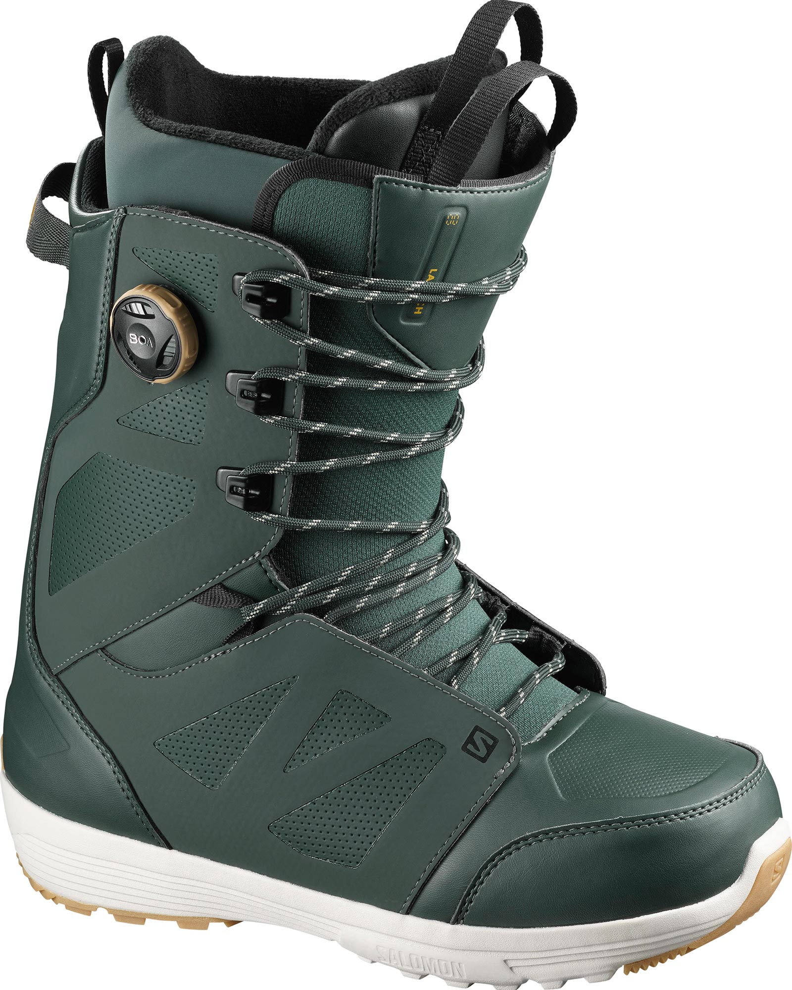 Salomon Launch Lace BOA Str8Jkt Men's Snowboard Boots 2021 | 10.5 UK | Green