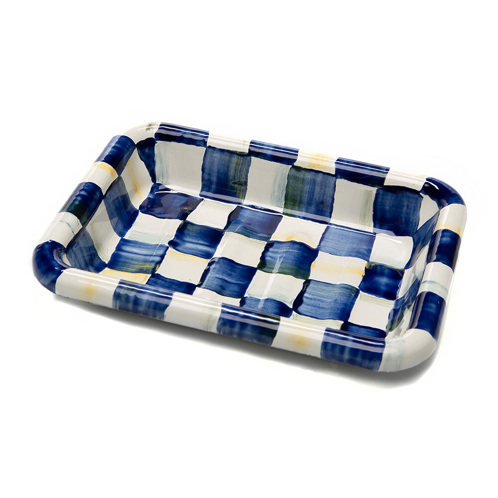 MacKenzie-Childs - Royal Check Simply Soap Dish