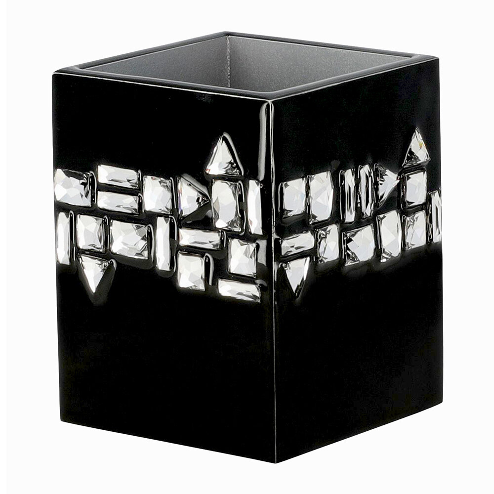 Mike + Ally - Swarovski Budapest Toothbrush Holder - Ebony