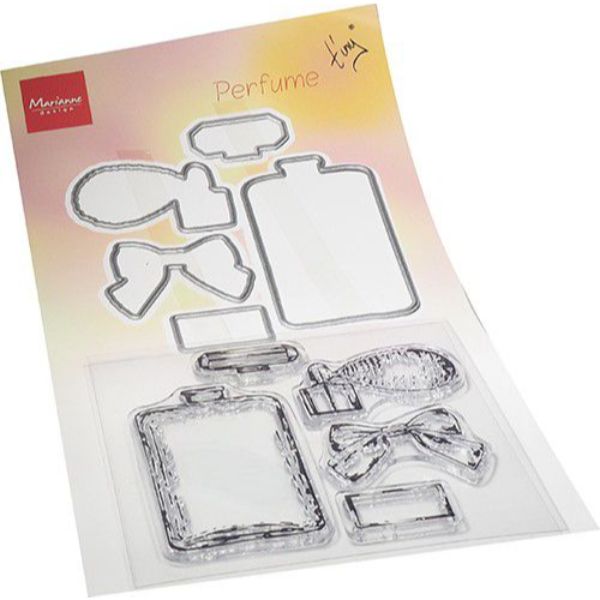 Marianne Designs Clear Stamp & Die Set Tiny\'s Perfume TC0882 120x225mm (03-21)
