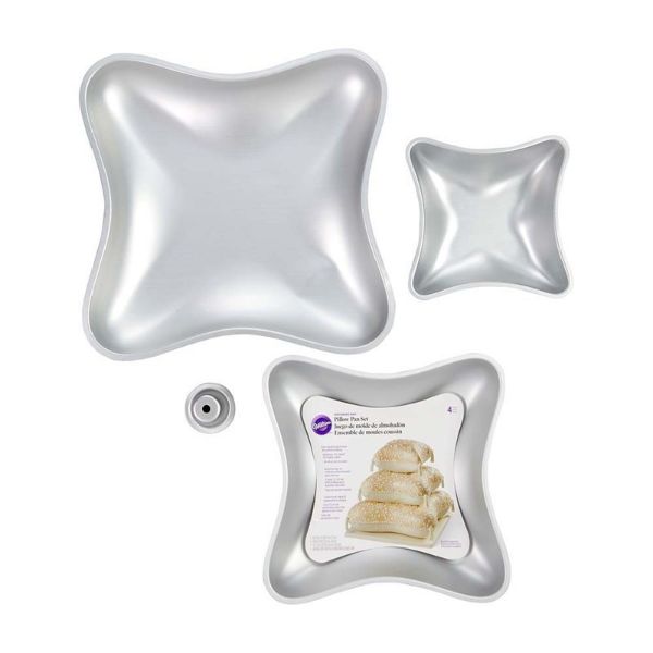 Wilton 3 Tier Pillow Cake Tin Set by Wilton