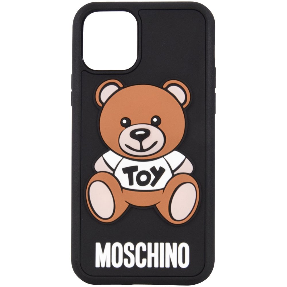 MOSCHINO Men's iPhone 11 Pro Teddy Motif Phone Case | Black | OSZ