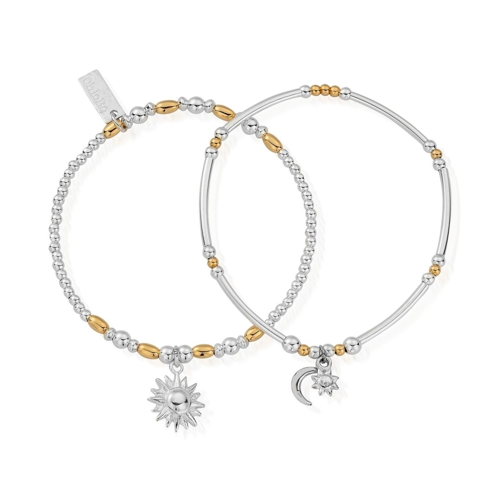 ChloBo GMBSET578582 Women&apos;s Dusk To Dawn Set Of Two Bracelets