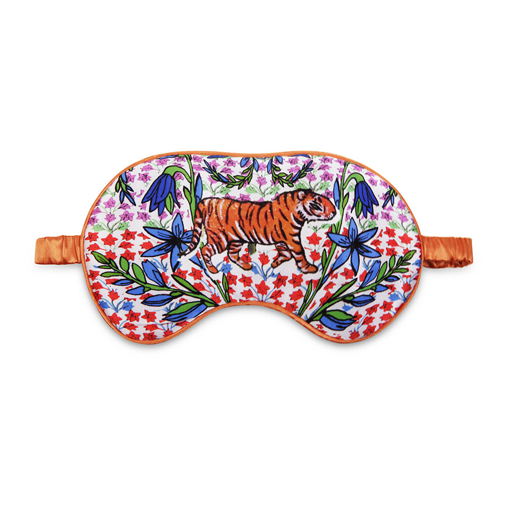 Jessica Russell Flint - The Mexican Tiger Silk Eye Mask