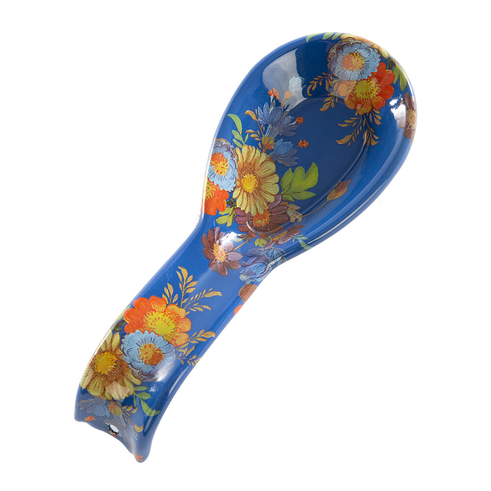 MacKenzie-Childs - Flower Market Spoon Rest - Lapis