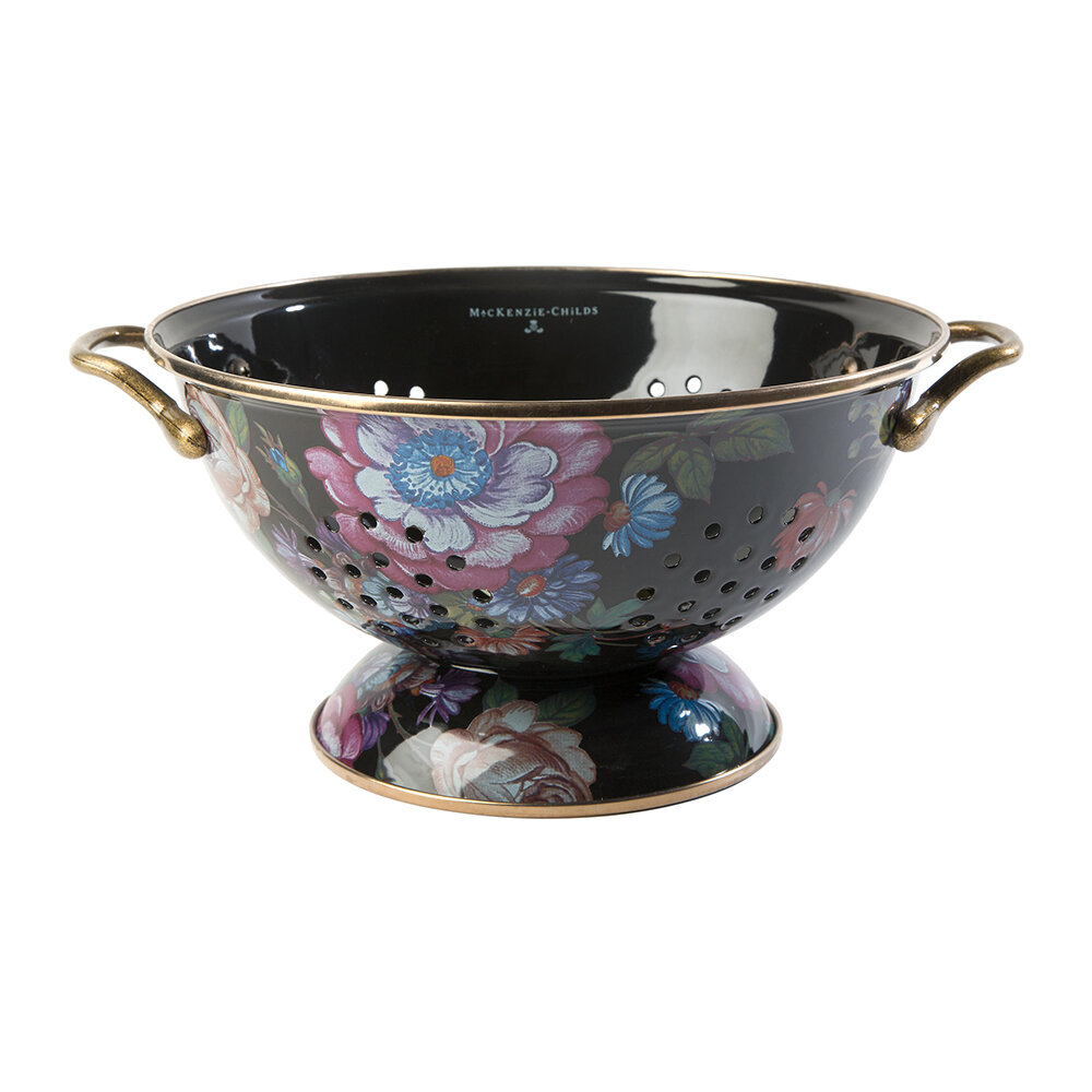 MacKenzie-Childs - Flower Market Colander - Large - Black