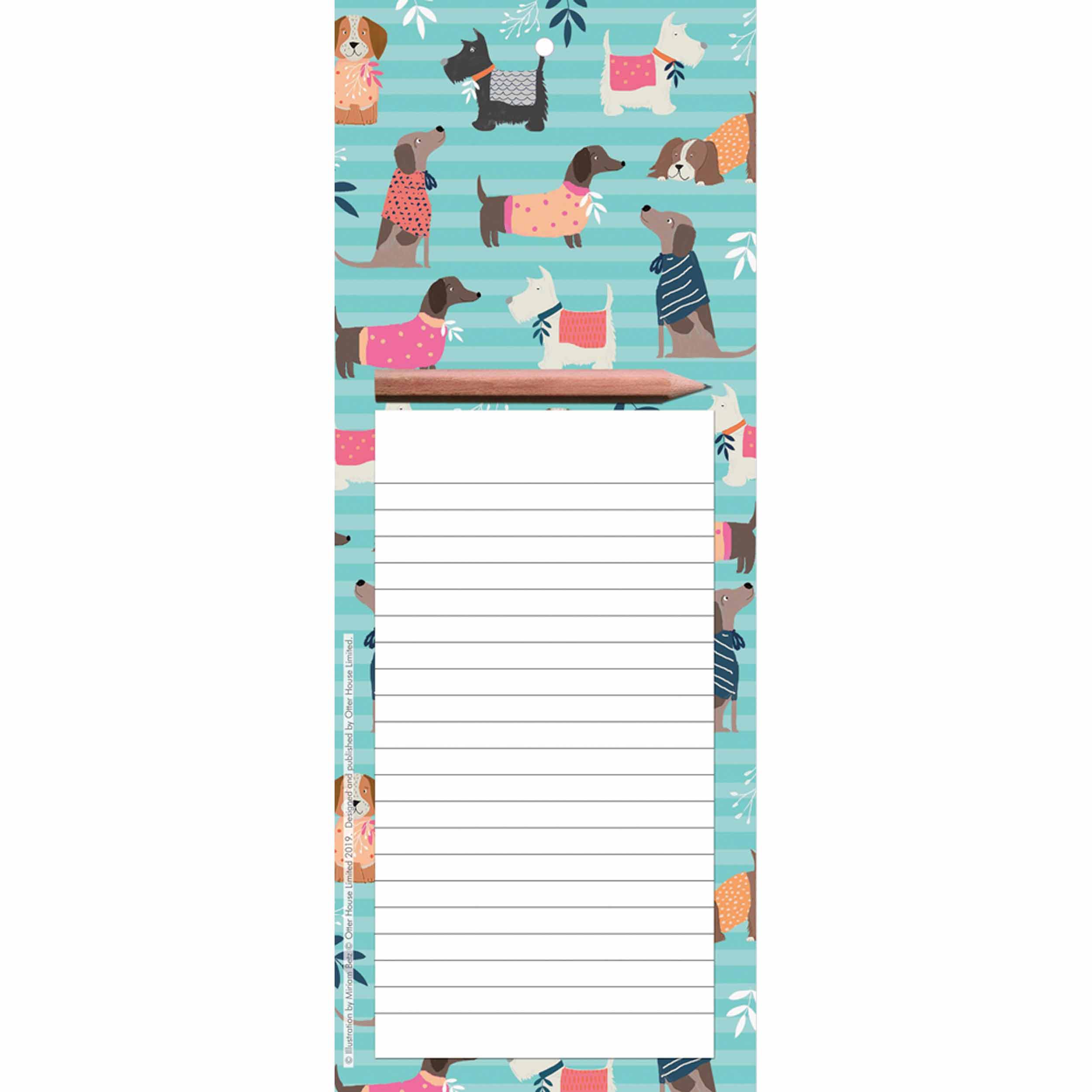 Dogs In Jumpers Magnetic Memo Pad