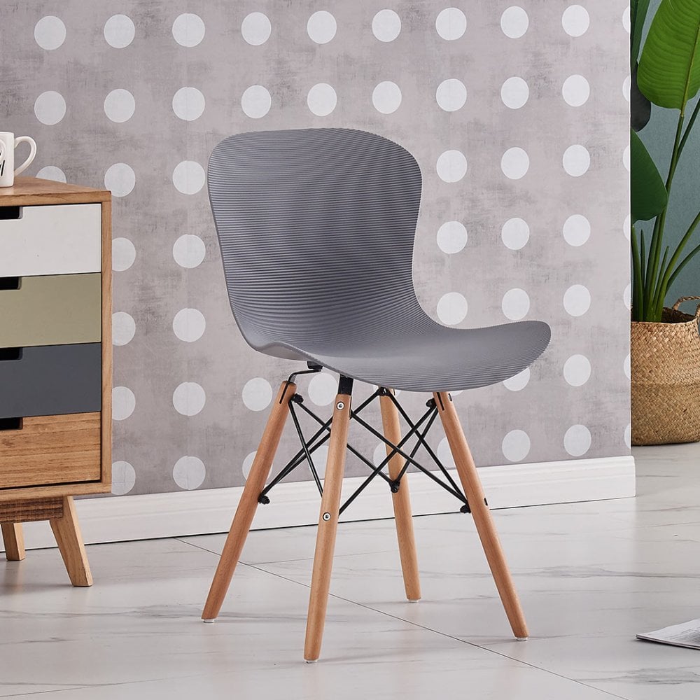 Alessia Eiffel Dining Chair Colour: Grey