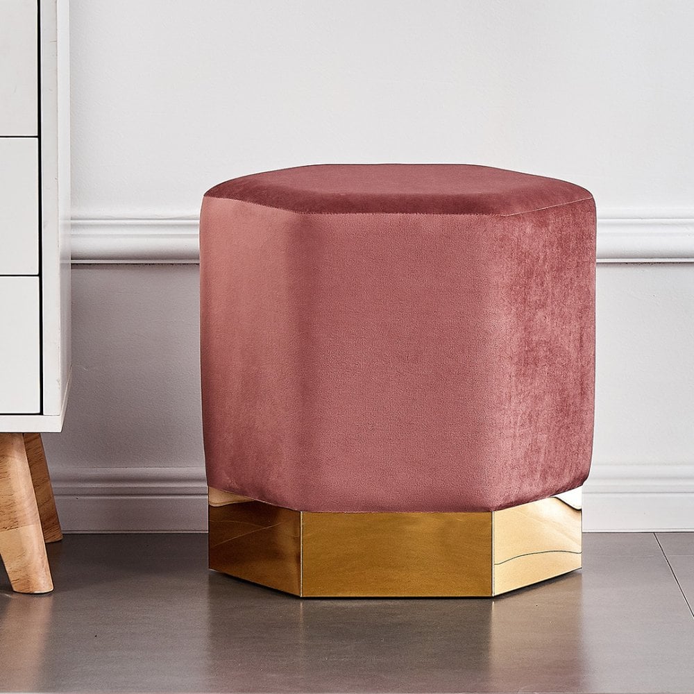 Amore LUX Pouffe Colour: Dusky Pink