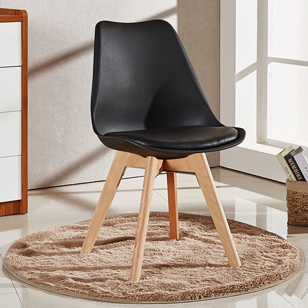 Jamie Tulip dining Chair Colour: Black