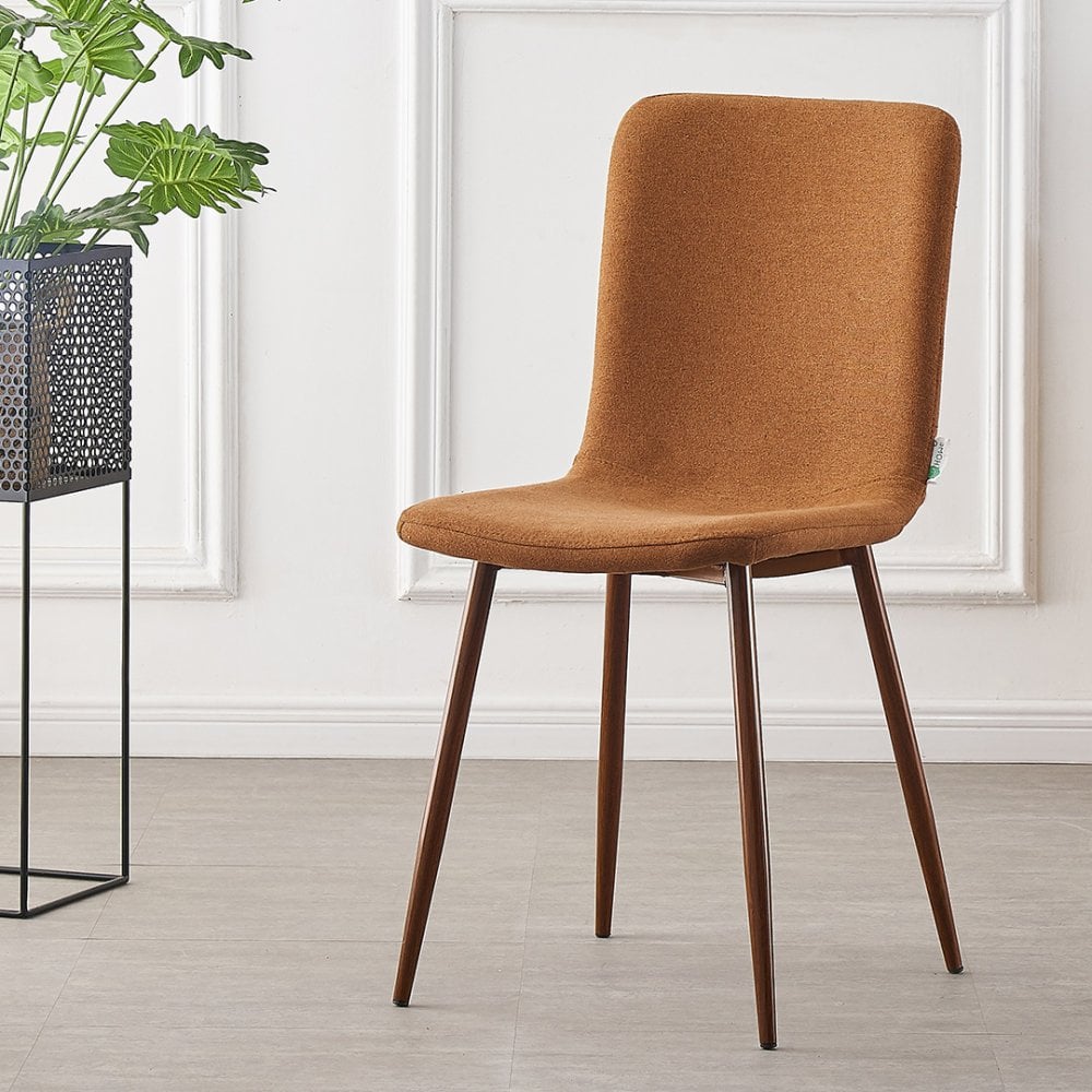 Marco Fabric Dining Chair Colour: Rust