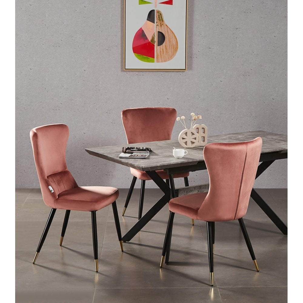 New York Blaze Extendable Dining Set Colour: Pink, Pack: Set of 4, Tab