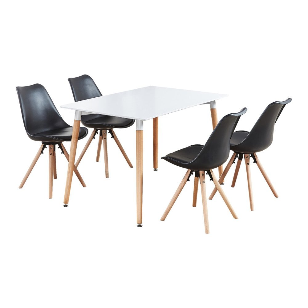 Sophie Halo Dining Set Colour: Black