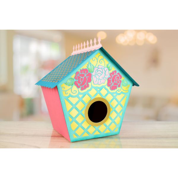 Cutting Craftorium Home Sweet Home Rose Birdhouse SVG Download