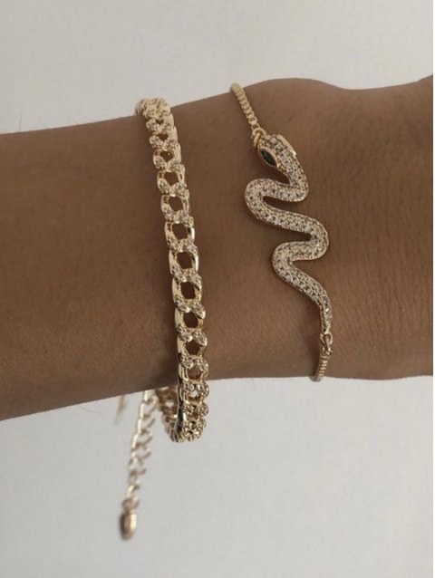 Snake Shape Bracelets Set