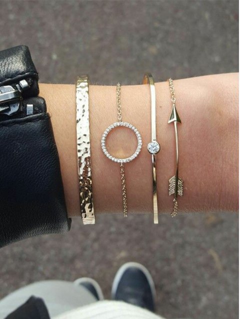 Arrow Chain Shape Bracelets Set