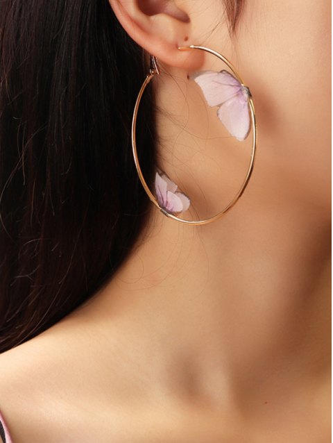Butterfly Hoop Earrings