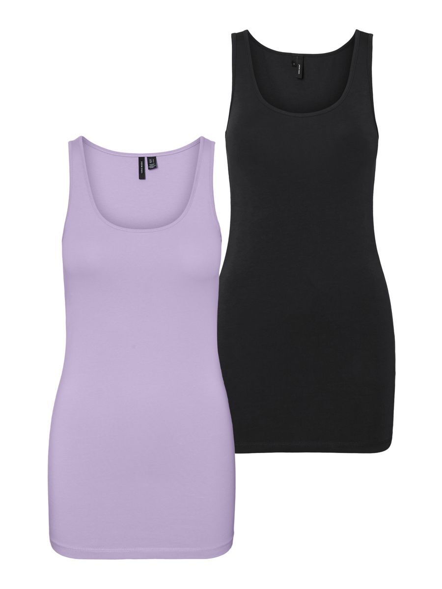 VERO MODA 2 Pack Tank Top - Women - Pastel - Size M