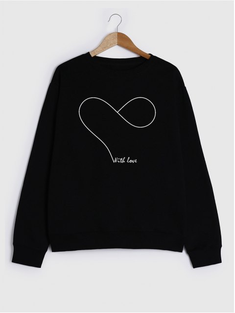 Abstract Graphic Pullover Sweatshirt