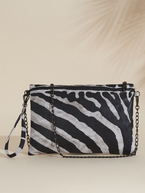 Zebra Print Clutch Bag
