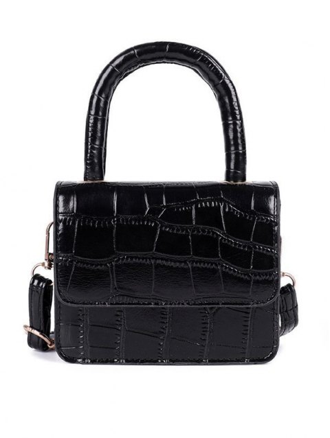 Textured Patent Leather Satchels Bag