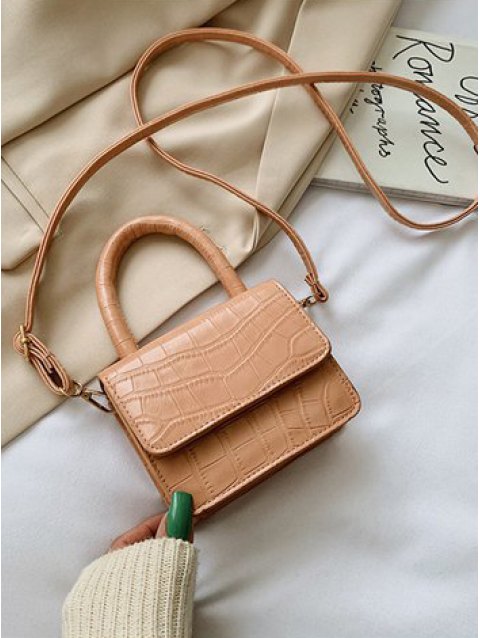 Textured Patent Leather Satchels Bag