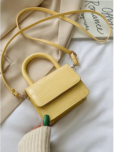 Textured Patent Leather Satchels Bag