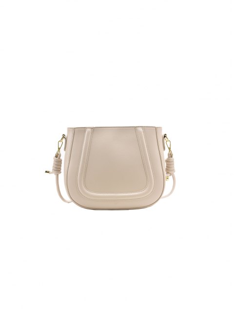 Solid Saddle Shoulder Bag