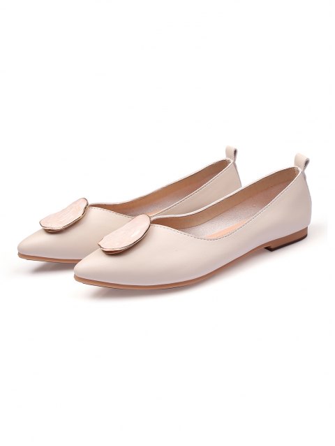 Metor Decor Pointed Toe Flats
