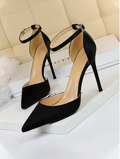 Solid Stiletto Court Shoes