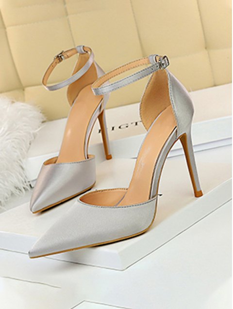 Solid Stiletto Court Shoes
