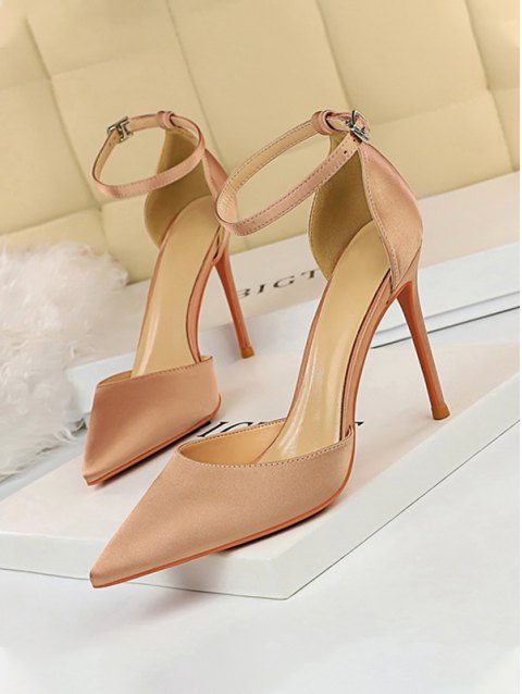 Solid Stiletto Court Shoes
