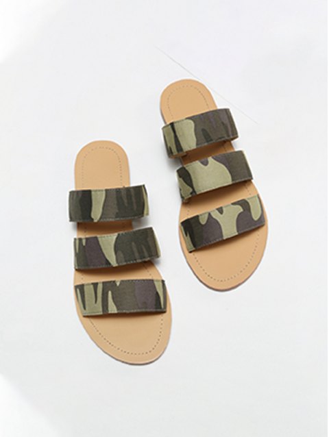 Open Toe Beach Slides Slippers