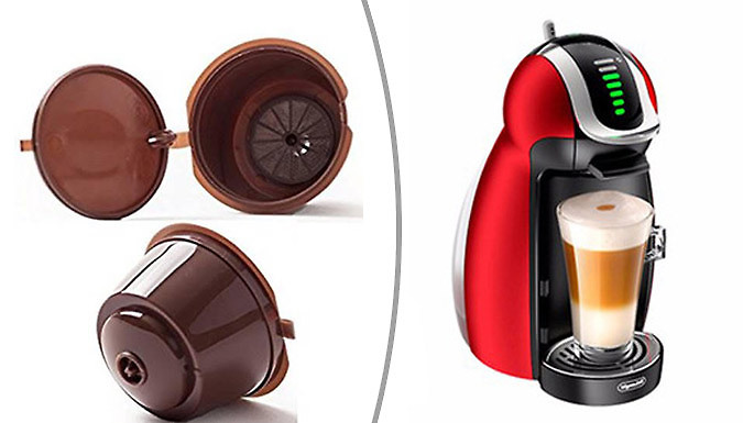 Ugoagogo 2 x Fill-Your-Own Reusable Coffee Pods for Dolce Gusto Machines