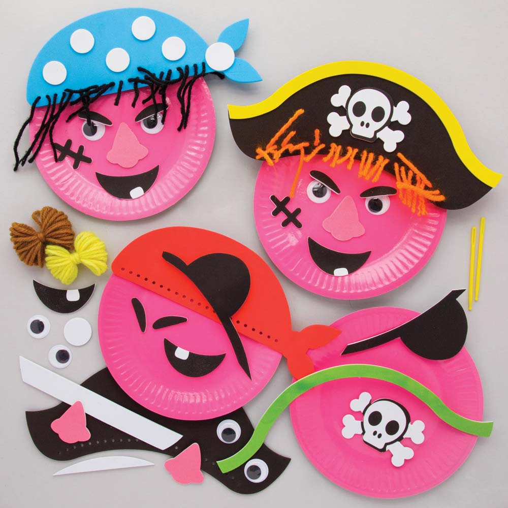 Pirate Plate Kits (Pack of 4)