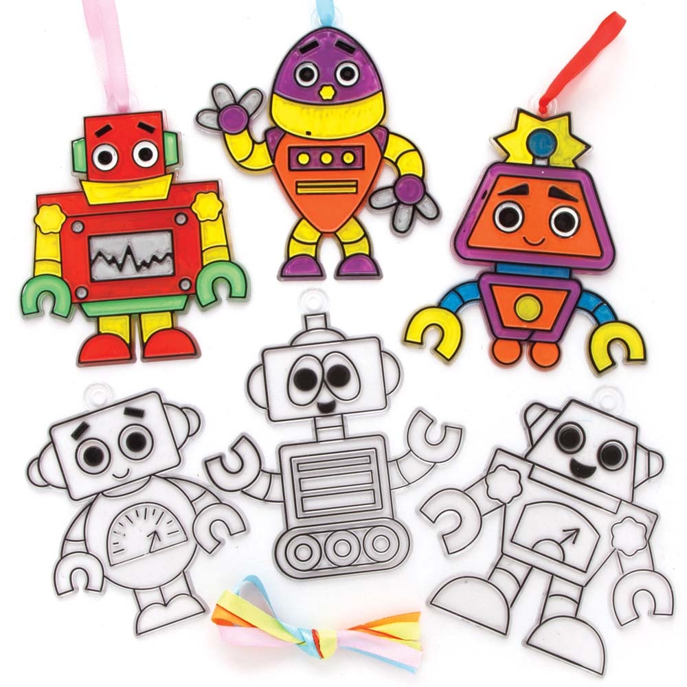 Robot Suncatchers (Pack of 10)