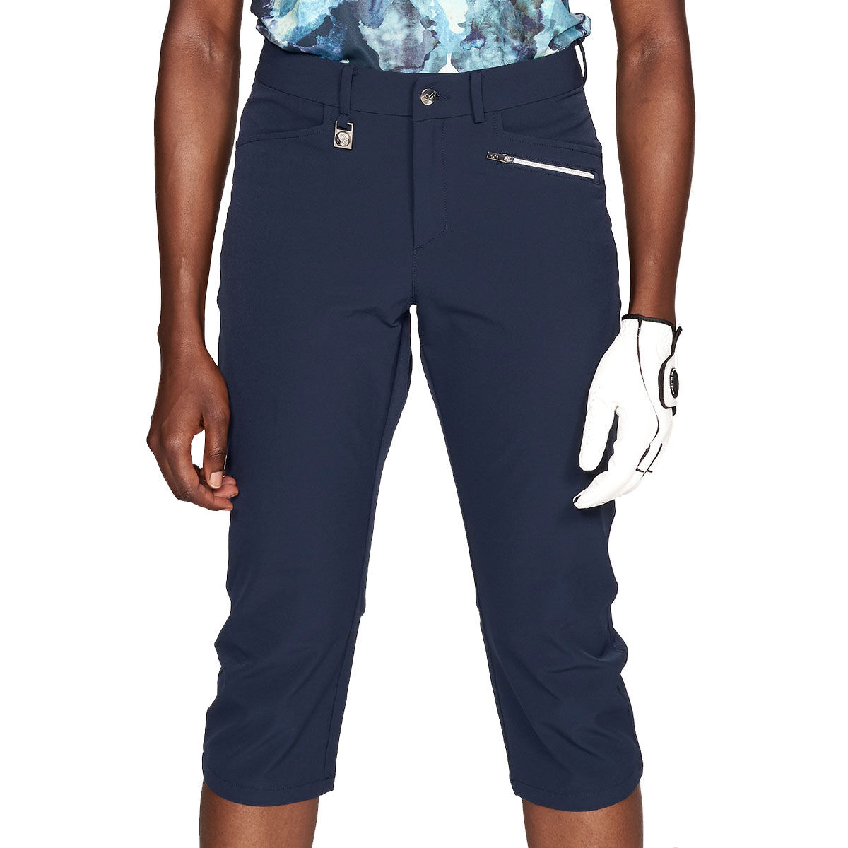 Röhnisch Ladies Comfort Capri Trouser, Female, Navy, 12