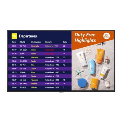 LG 65UH7F signage display Digital signage flat panel 165.1 cm (65") IPS 4K Ultra HD Black Web OS