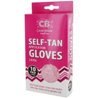 Cocoa Brown Latex Self Tanning Gloves