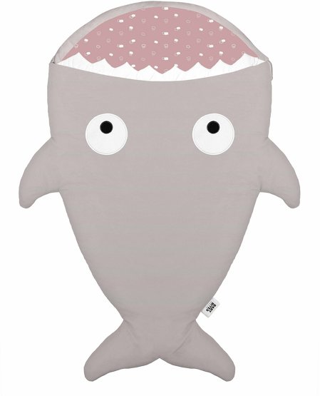 Gigoteuse Hiver Requin Stone Grey Nuages Roses - 0/18 Mois