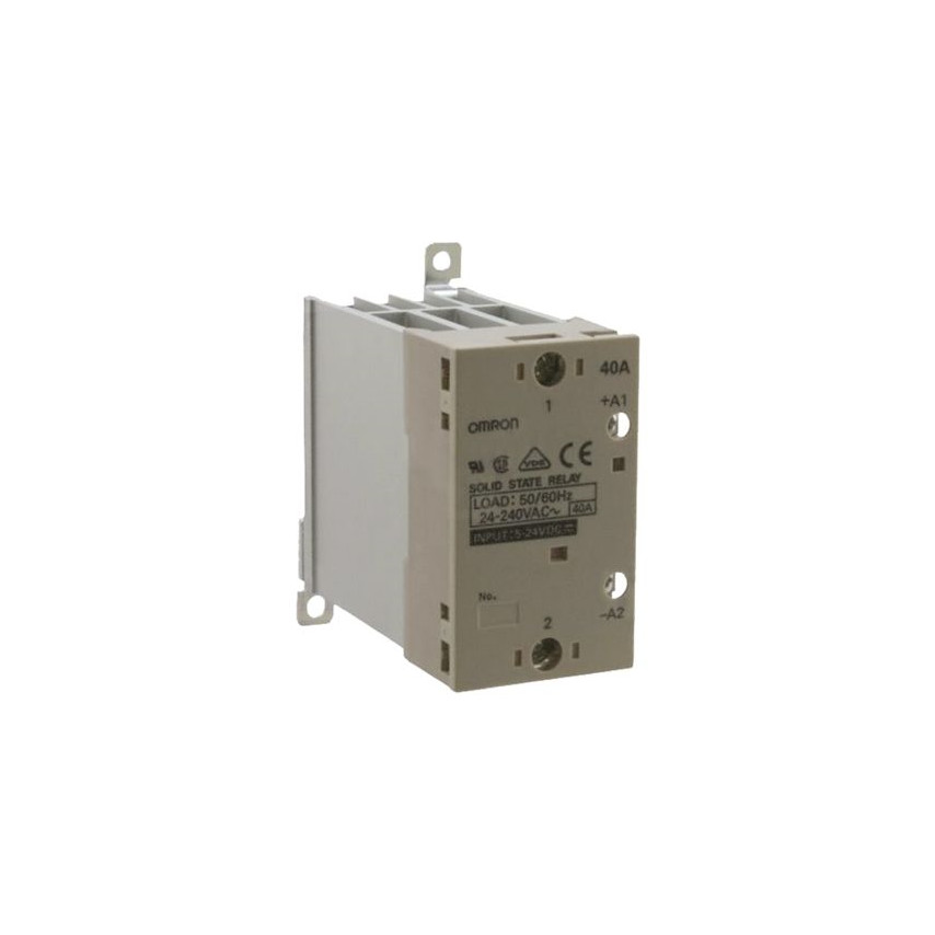 Omron Solid State Relay, DIN Rail/Surface Mounting, 1-Pole, 40 A, 264 VAC Max