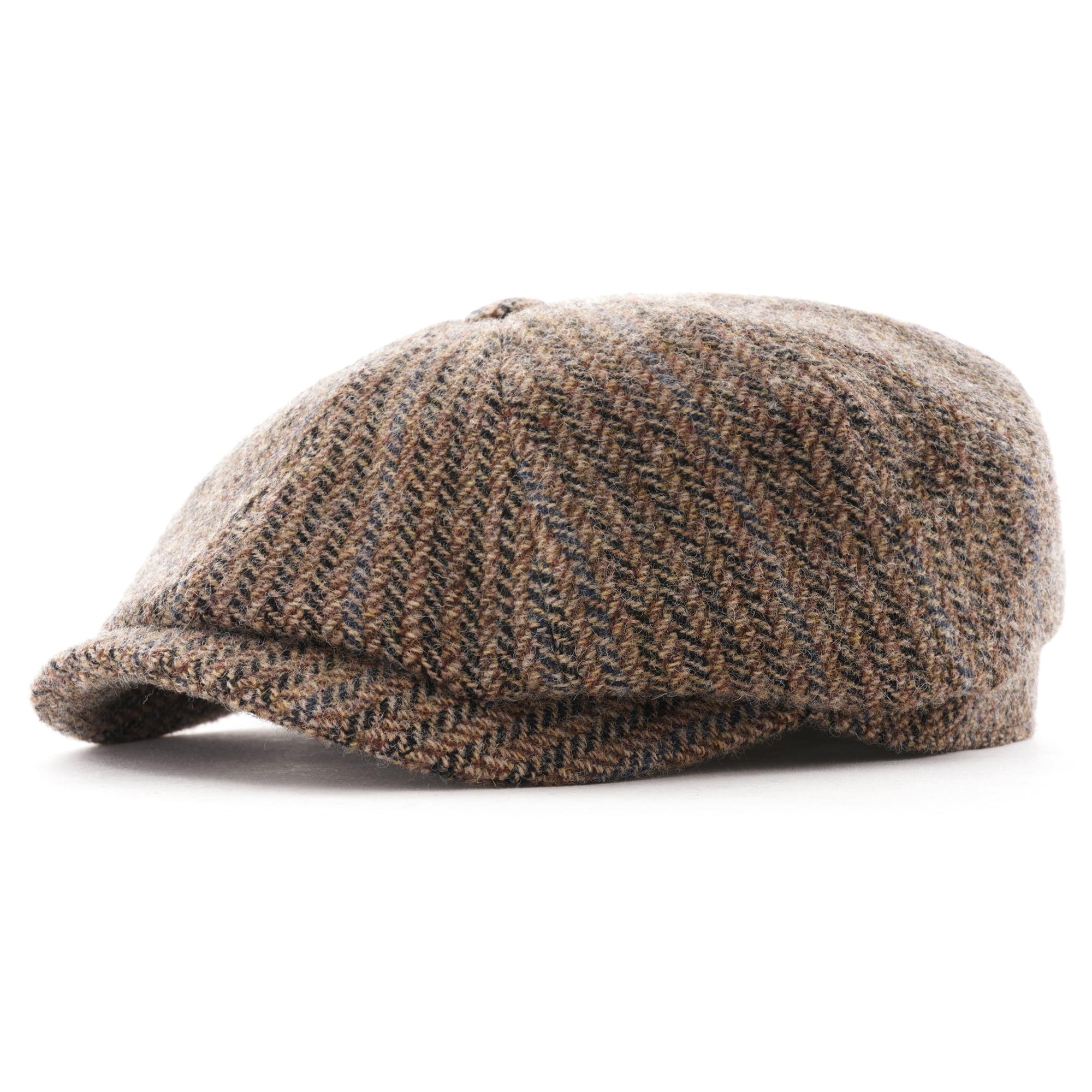 Stetson Headwear Stetson Hats Hatteras Herringbone Wool Flat Cap | Mul