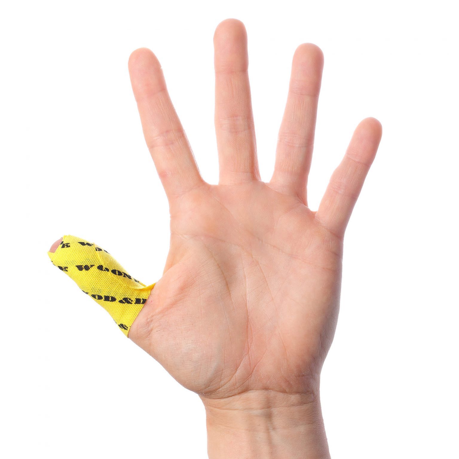 Wod & Done 12 Pre-Cut Thumb Strips Travel Pack Yellow