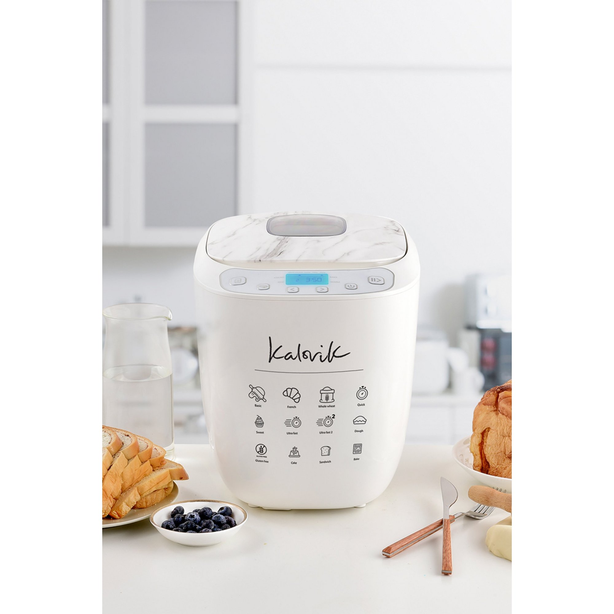 Kalorik Kalorik 2LB Marble Accent Breadmaker | White