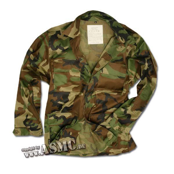 Mil-Tec Bdu Feldjacke Style Woodland, Größe Xxl