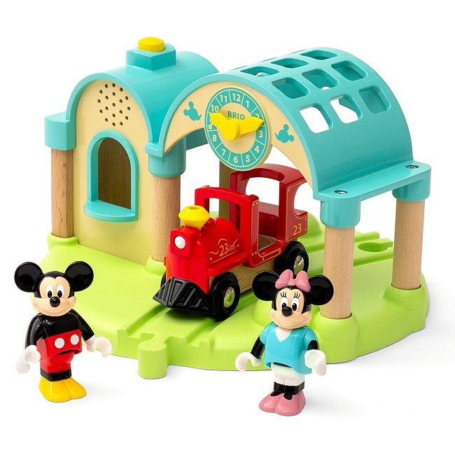 shopDisney Brio Mickey and Minnie Record & Play Toy Train Station Set