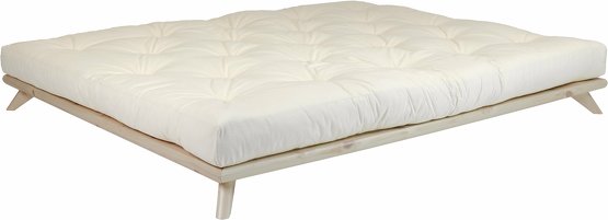 Karup Sommier en bois clair et matelas Comfort naturel 140x200 Senza - 