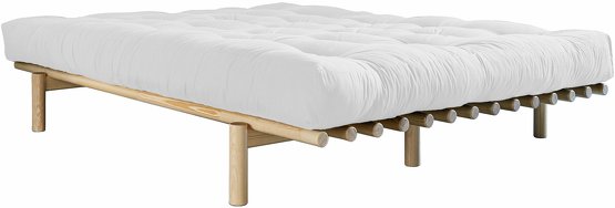 Karup Sommier en bois clair et matelas Comfort naturel 140x200 Pace - 