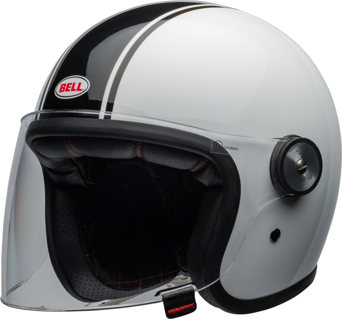 4028 Bell Riot Helm Rapid Jethelm, schwarz-weiss, Größe M, schwarz-weiss, Größe M