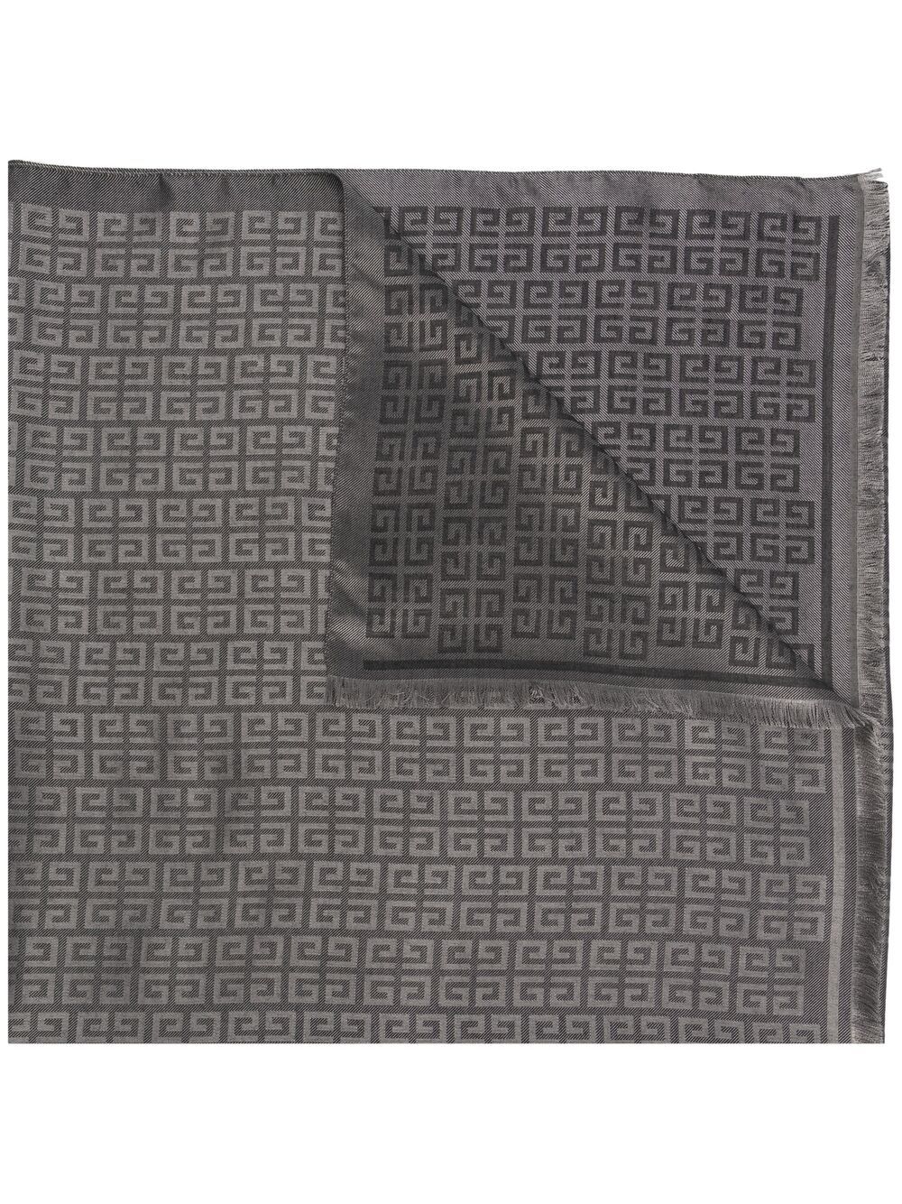 Givenchy Sciarpa In Lana E Seta Con Logo
